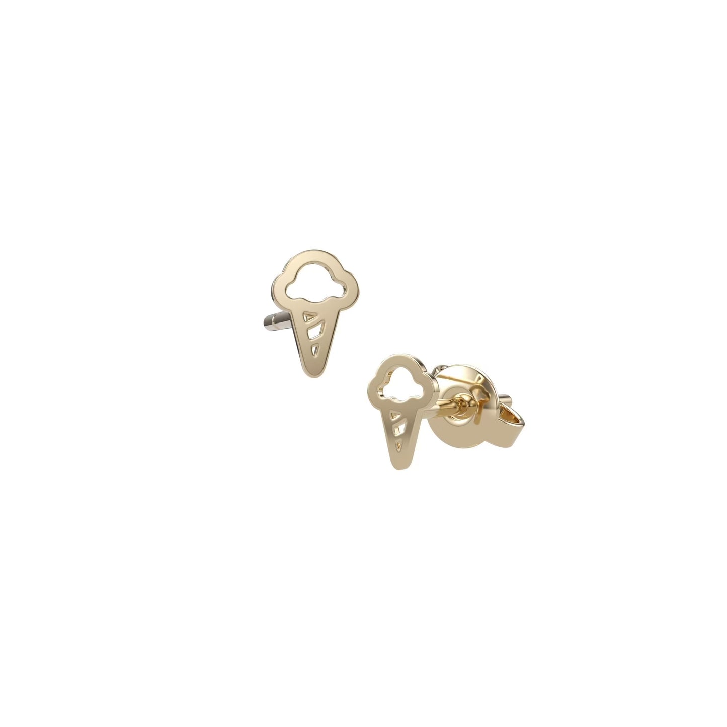 Ice Cream Silhouettes Studs