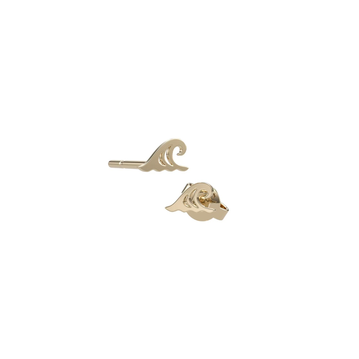 Wave Silhouette Studs
