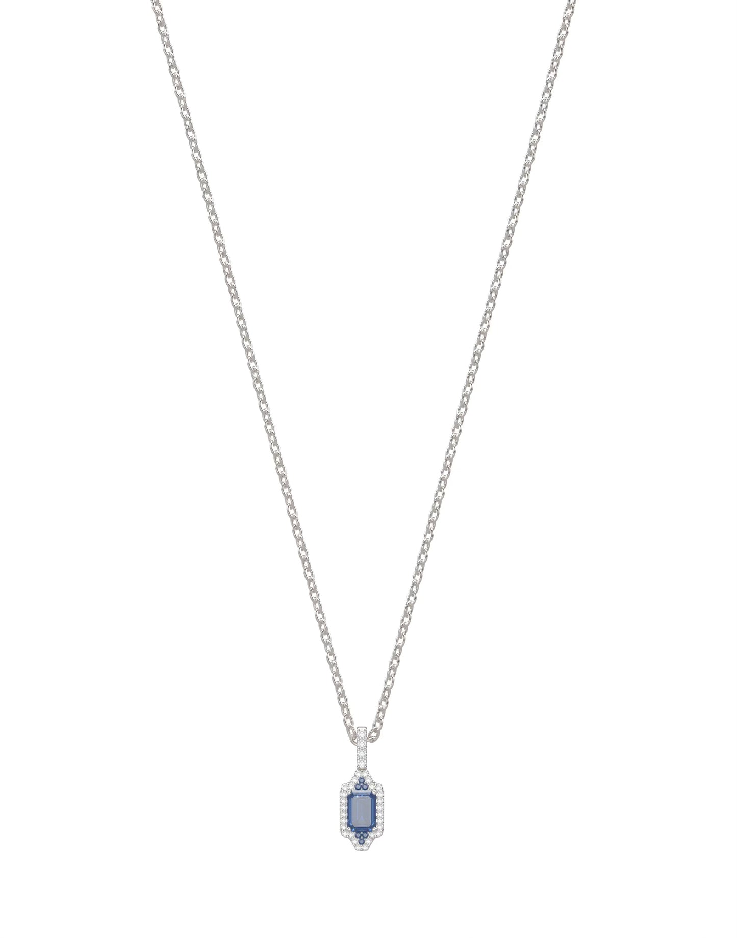 Sapphire and Diamond Necklace