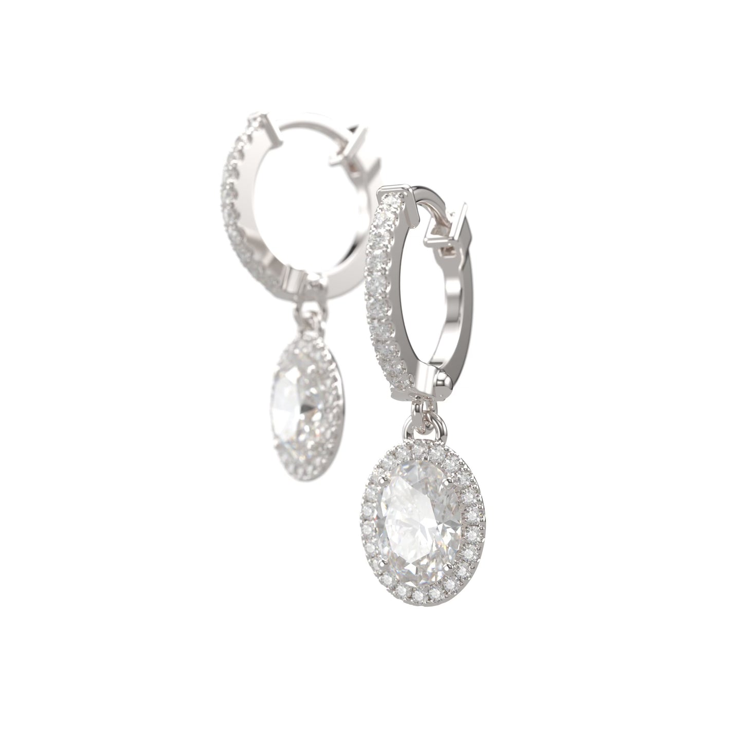 Oval Diamond Drops.