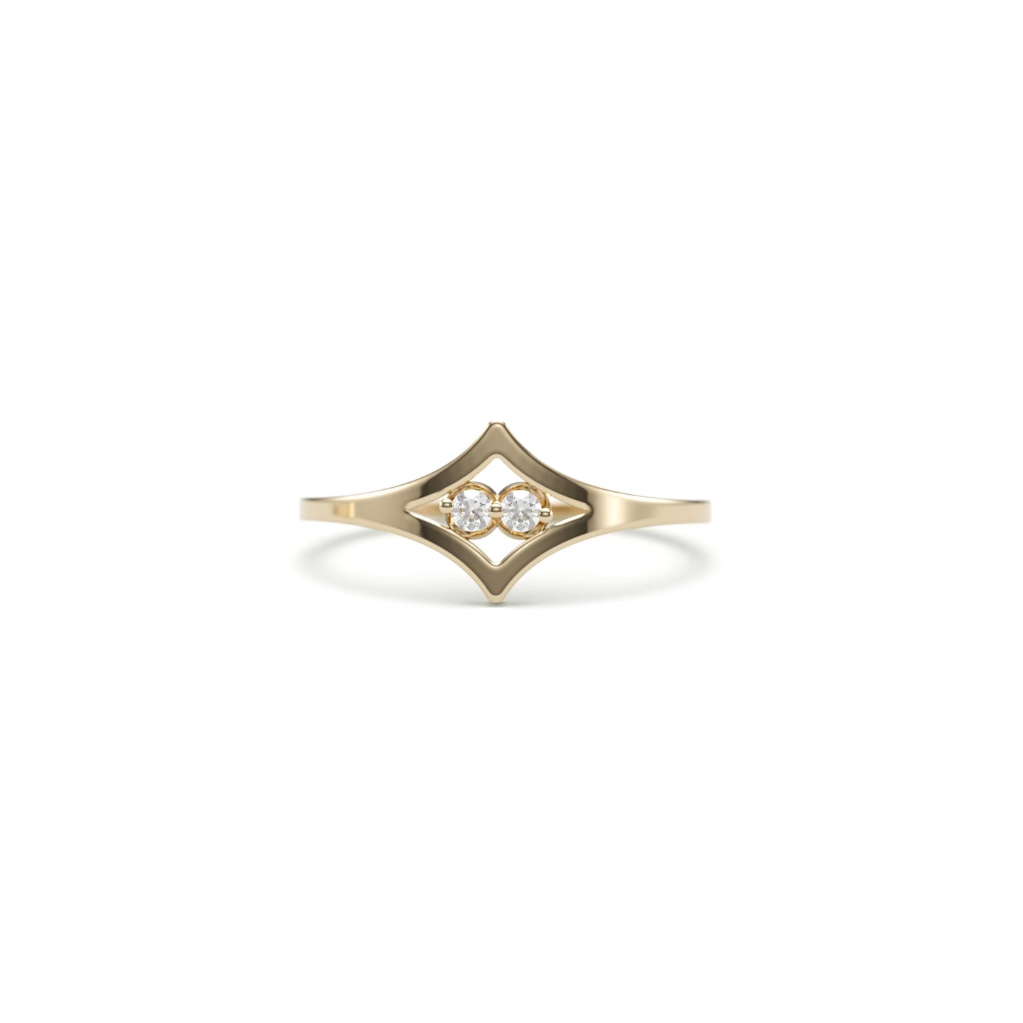 Diamond Glare Stack Ring