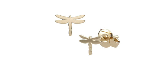 Dragonfly silhouettes studs