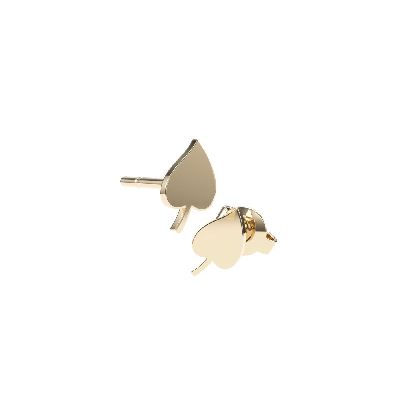 Love Leaf Silhouettes Studs