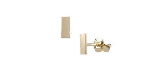 Rectangle Silhouettes Studs