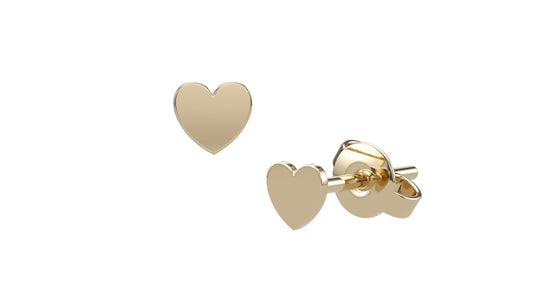 Heart Silhouette Studs