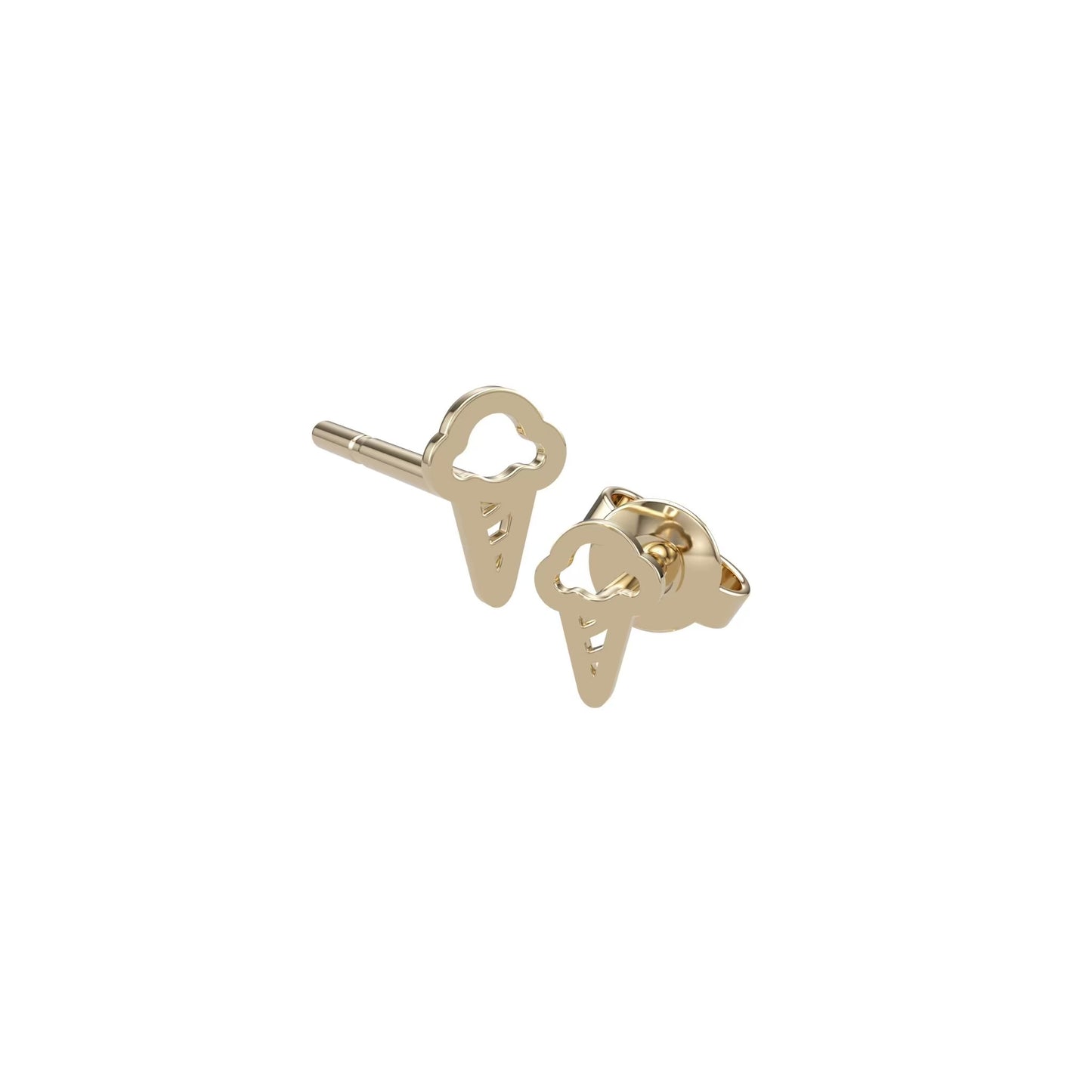 Ice Cream Silhouettes Studs