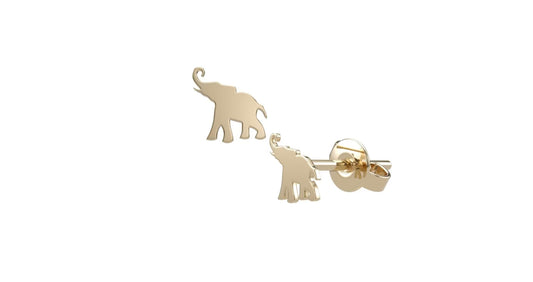 Elephant Silhouettes Studs