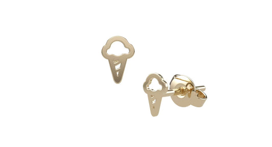 Ice Cream Silhouettes Studs