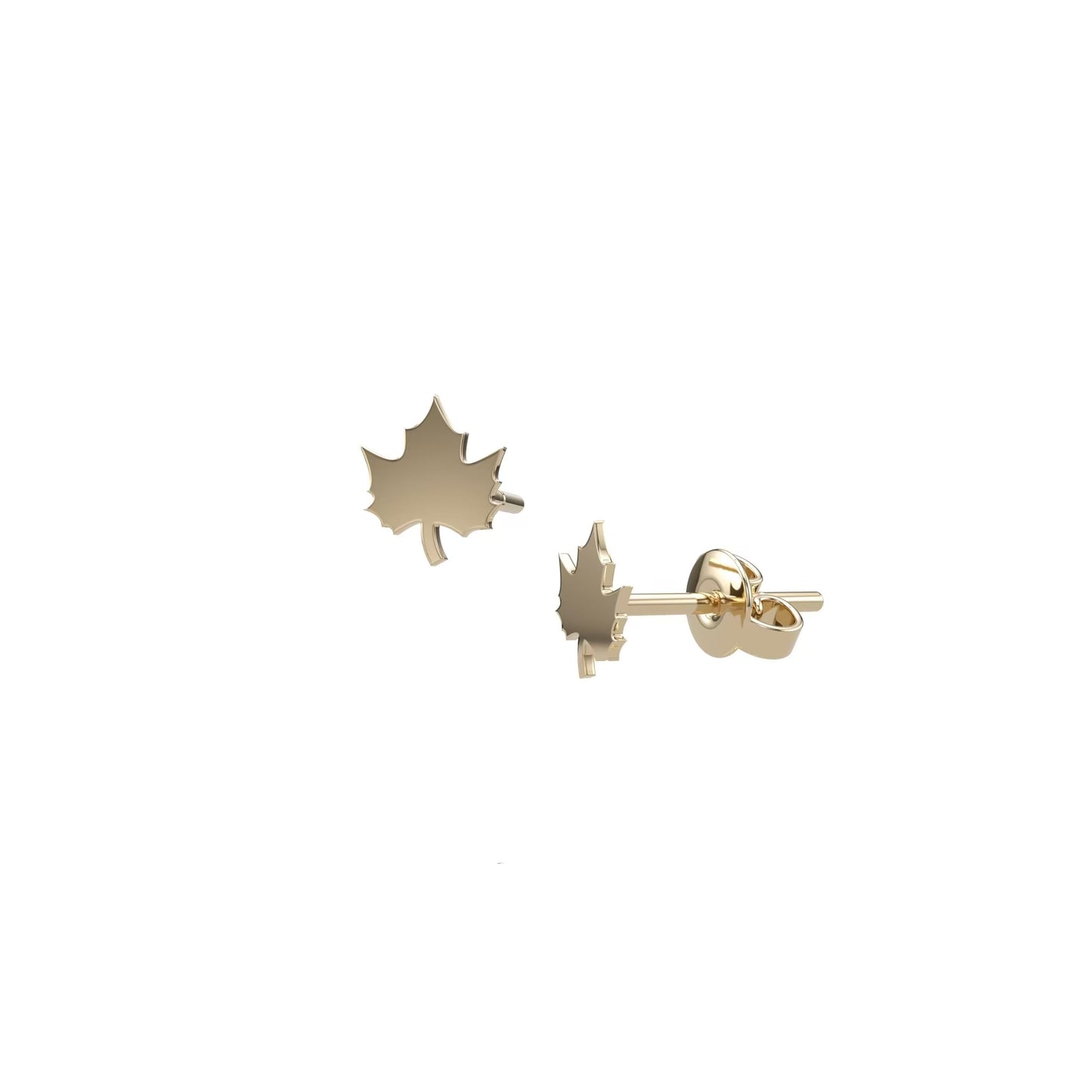 Maple Leaf Silhouettes Studs