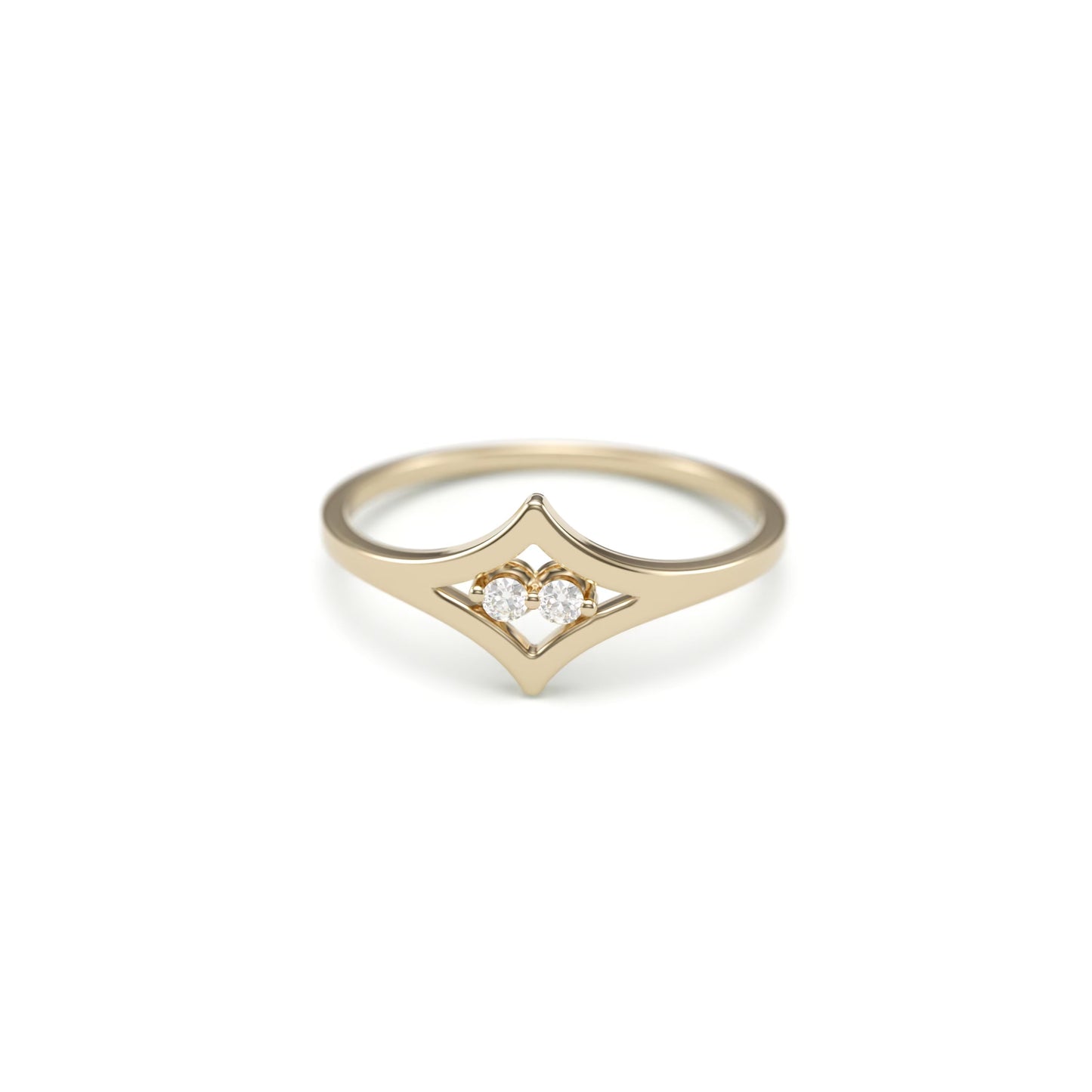 Diamond Glare Stack Ring