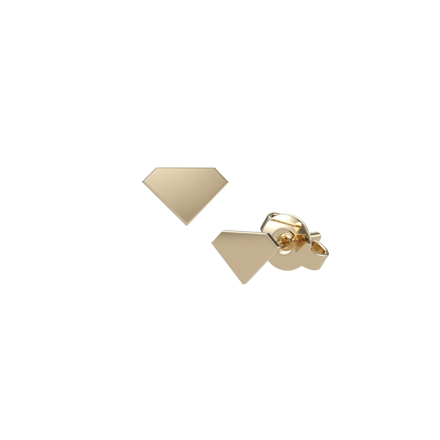 Diamond Silhouette Studs
