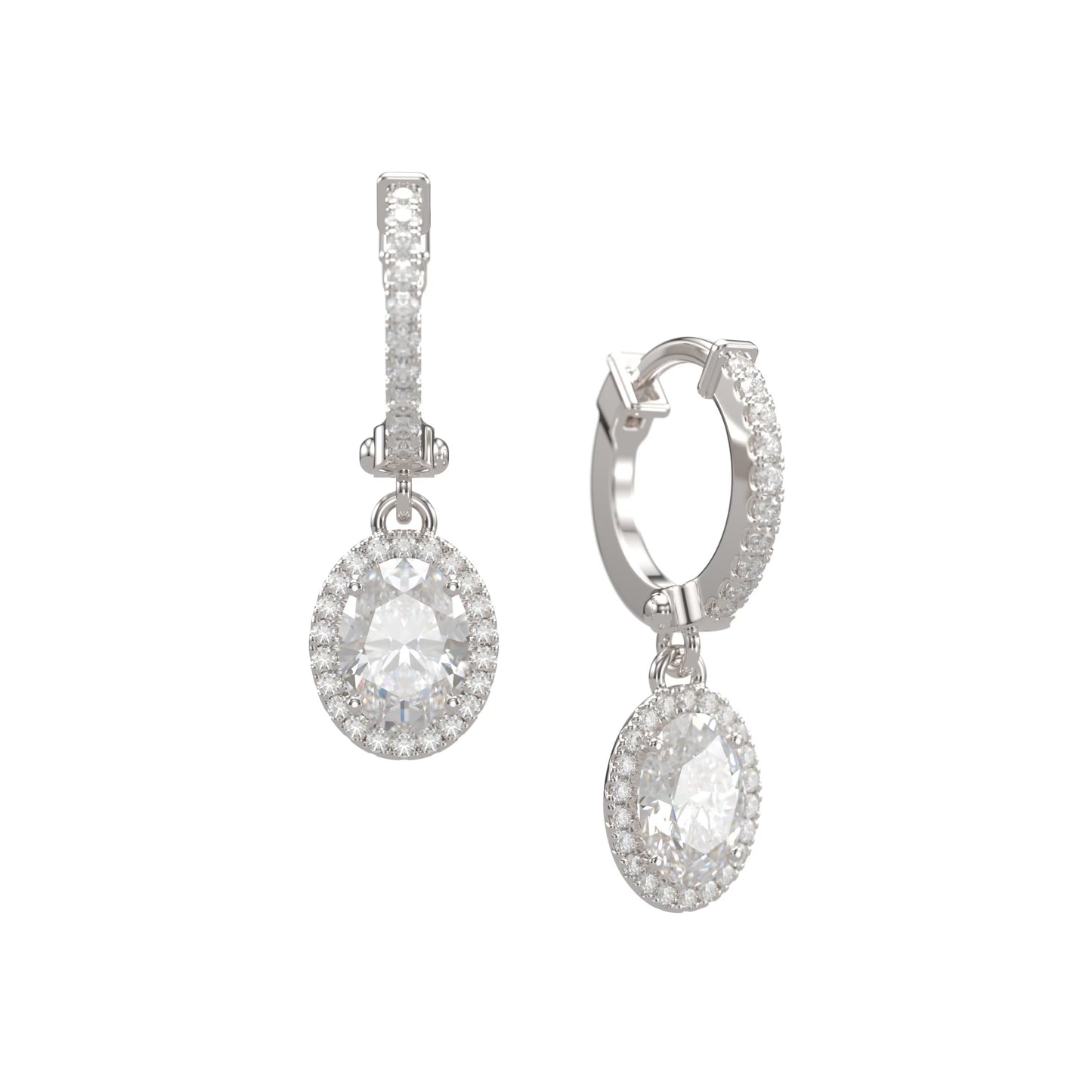 Oval Diamond Drops.