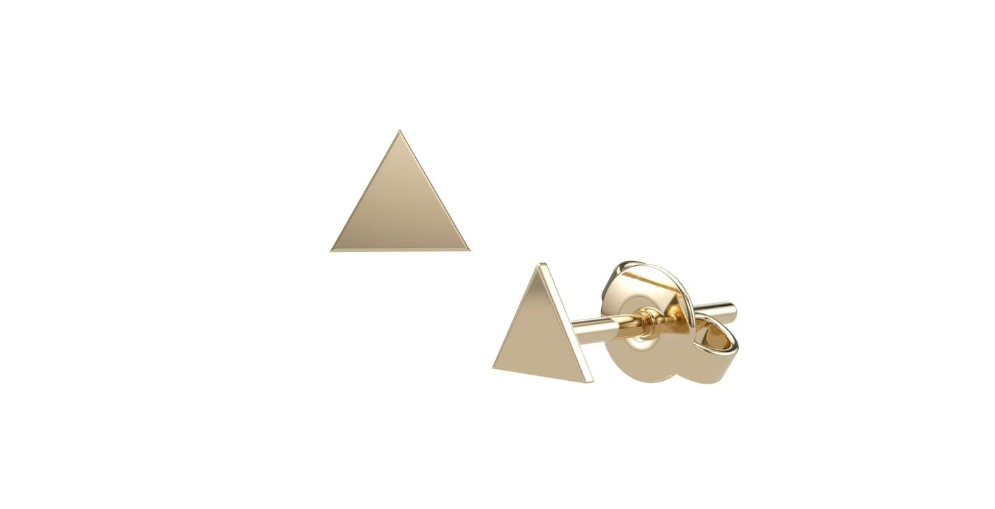 Triangle Silhouettes Studs