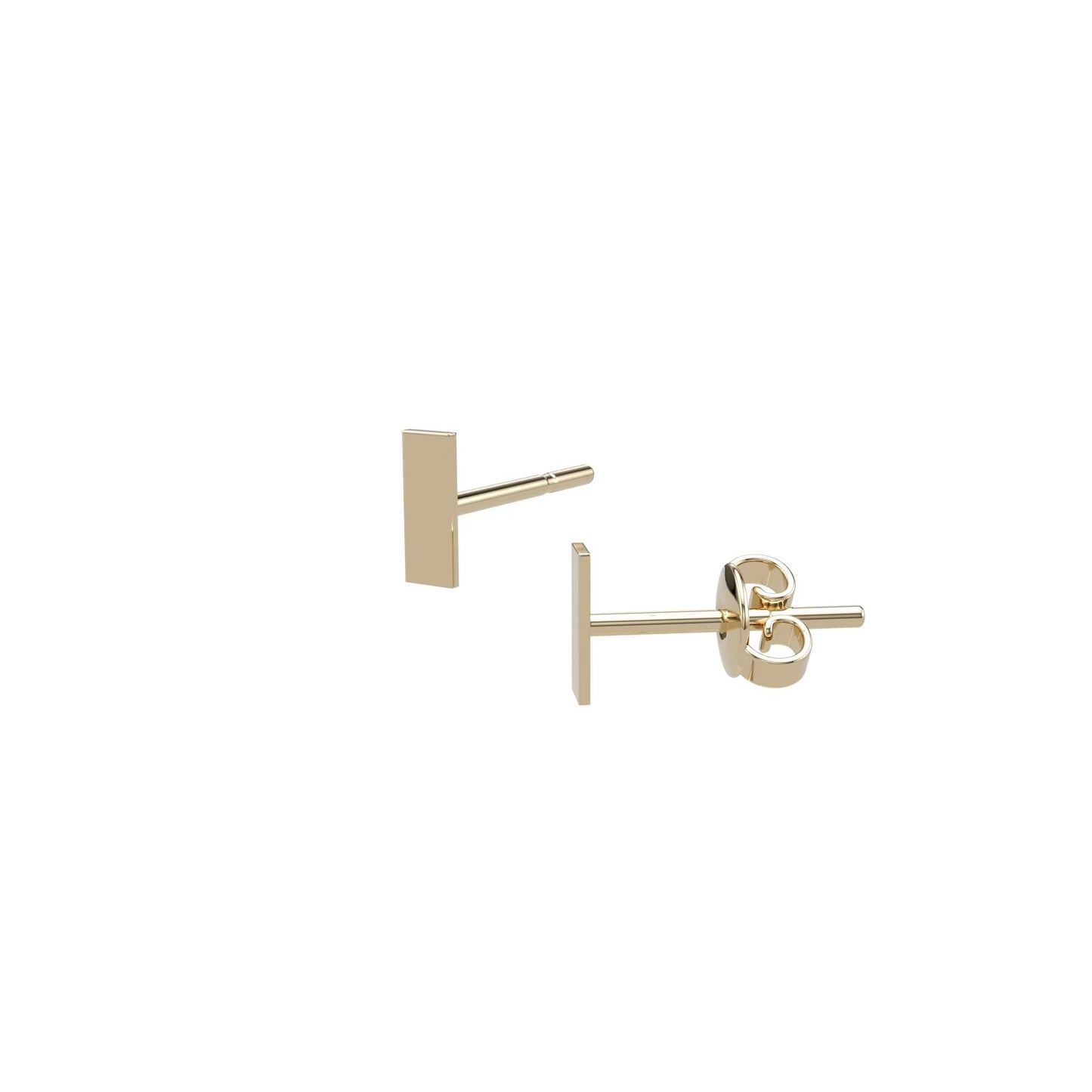 Rectangle Silhouettes Studs