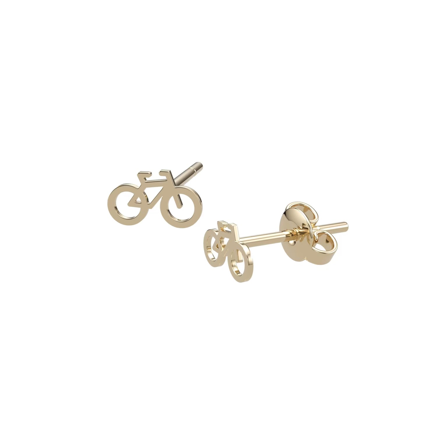 Bicycle Silhouette Studs