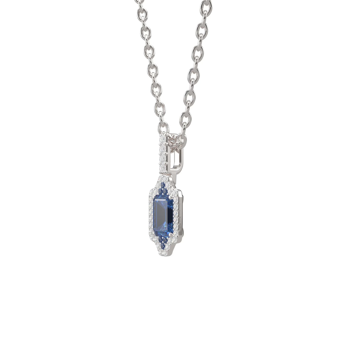 Sapphire and Diamond Necklace