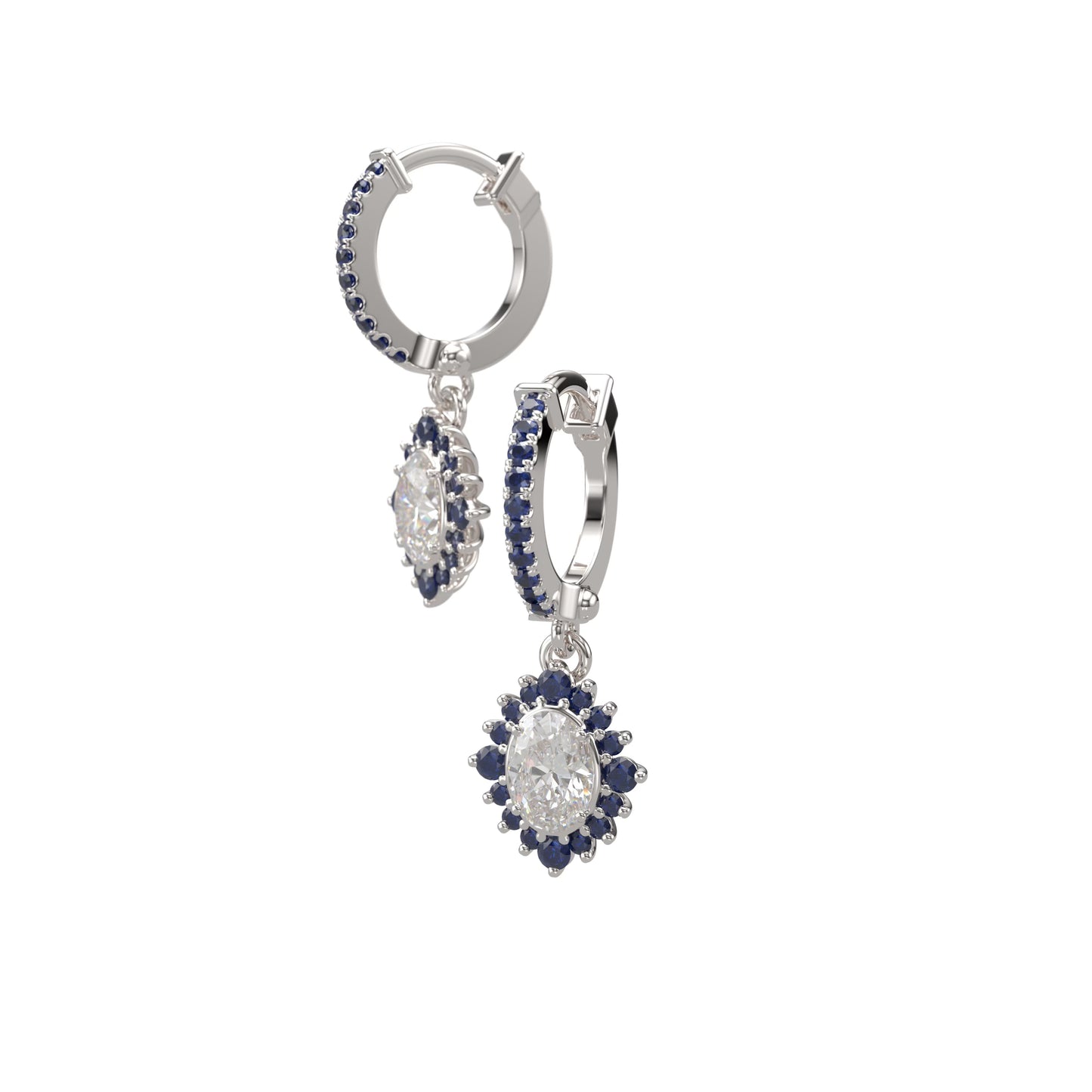 Regal Diamond Oval Drops.