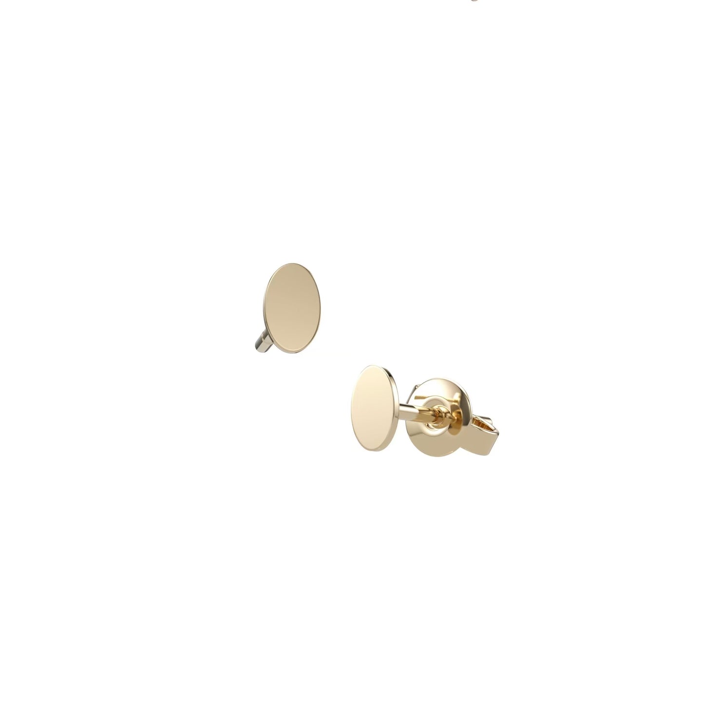 Oval Silhouette Studs