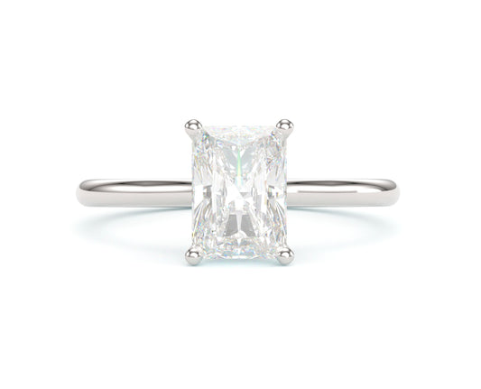 Classic Radiant Cathedral Solitaire on Classic Band