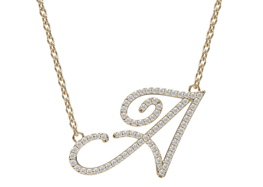 Diamond Initial Necklace