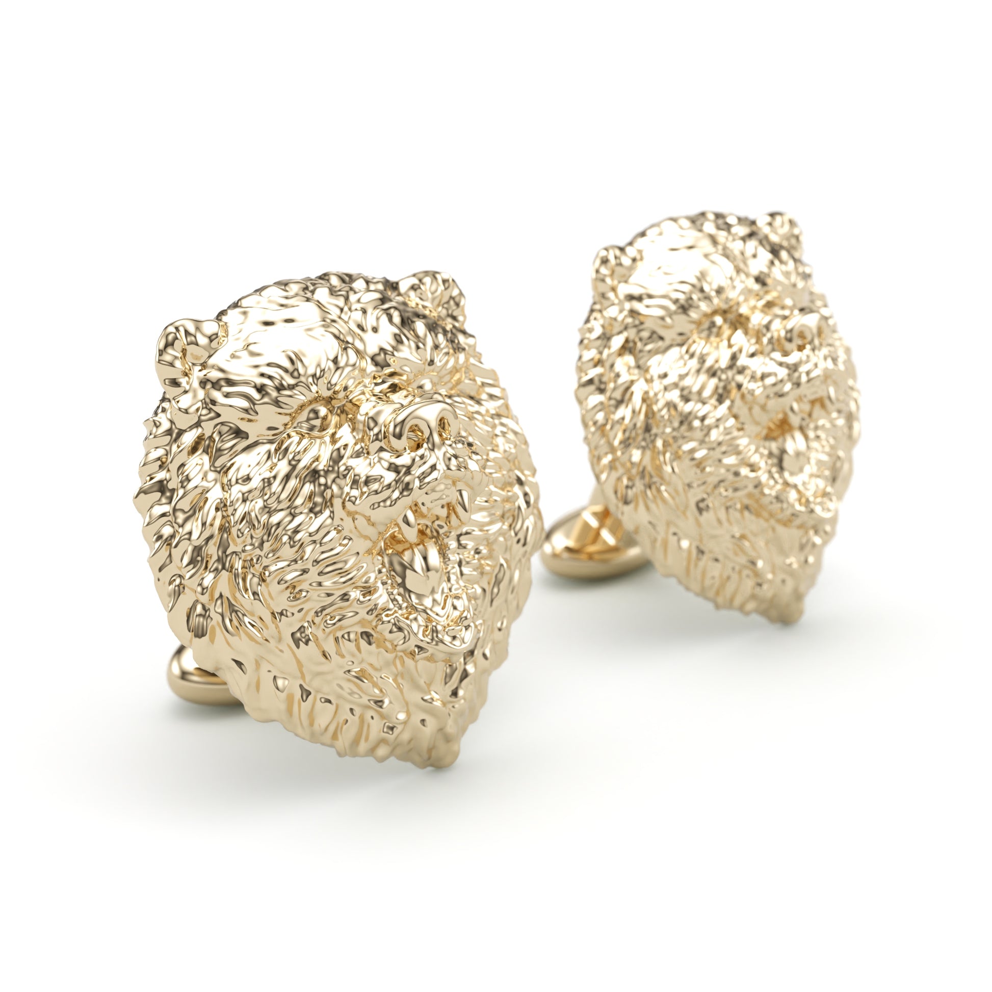 Grizzly Bear cufflinks. Solid gold cufflinks.
