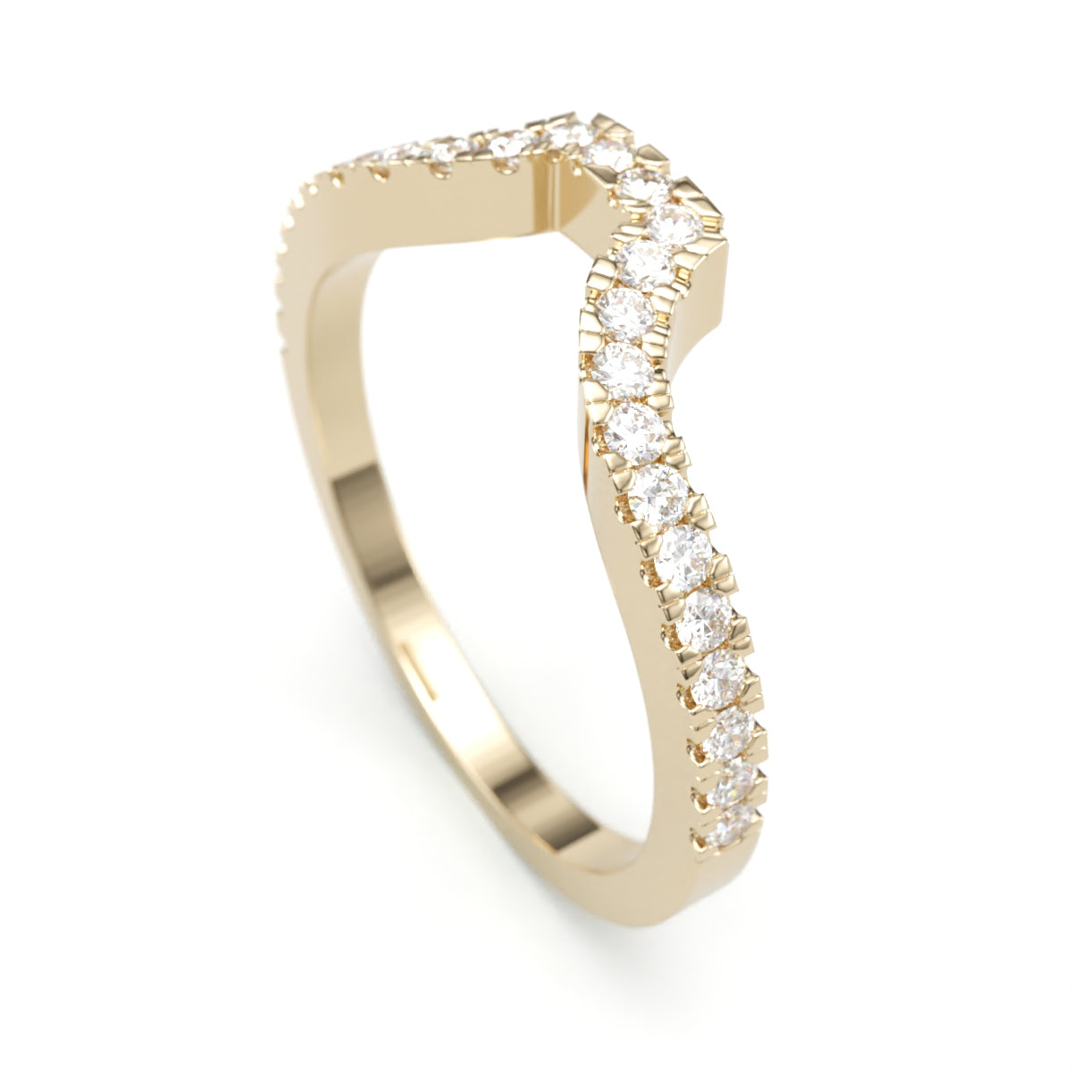 Royal Pave Diamond Wedding Band. 1.8 mm