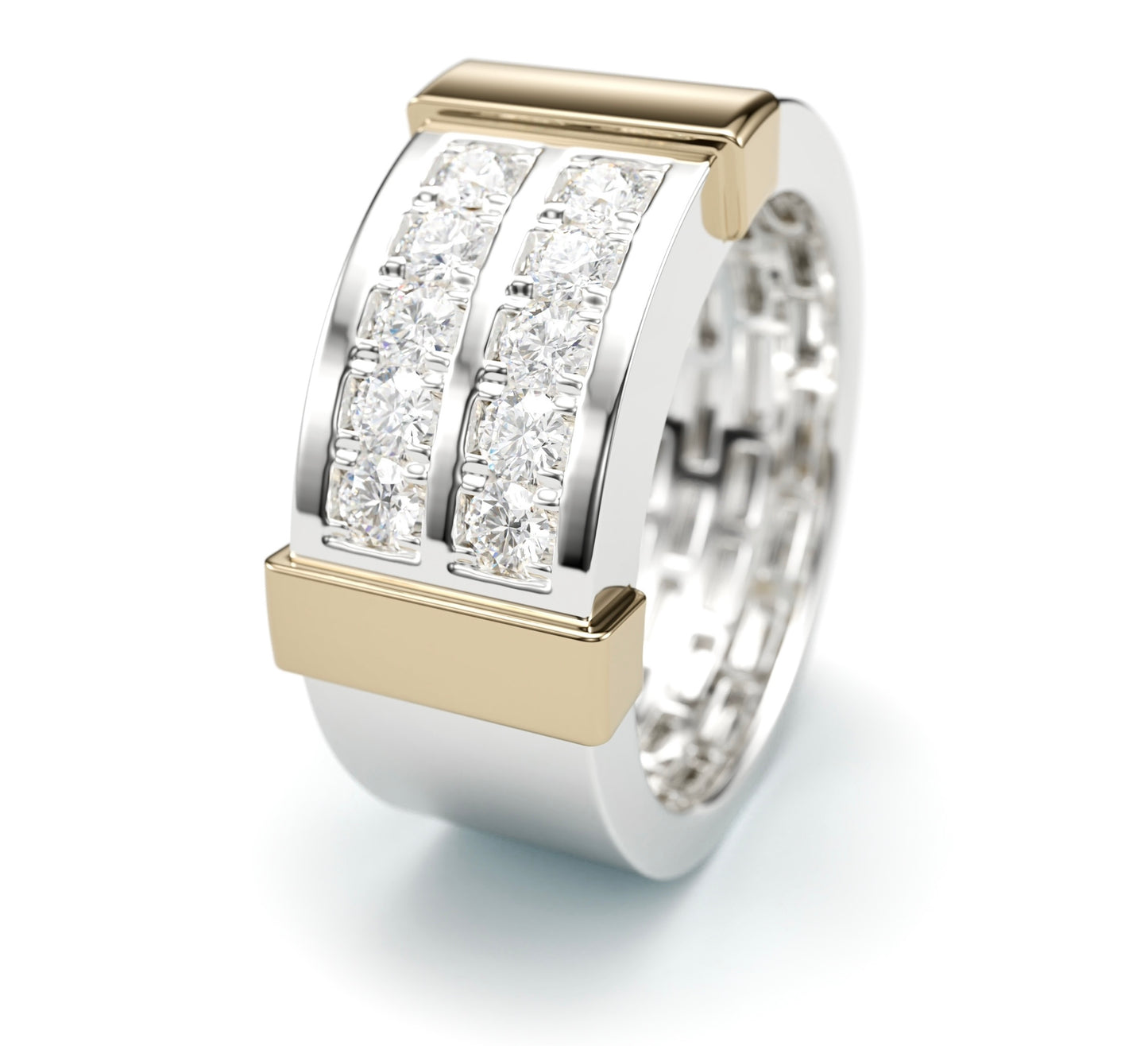Diamond Two Tone Ring