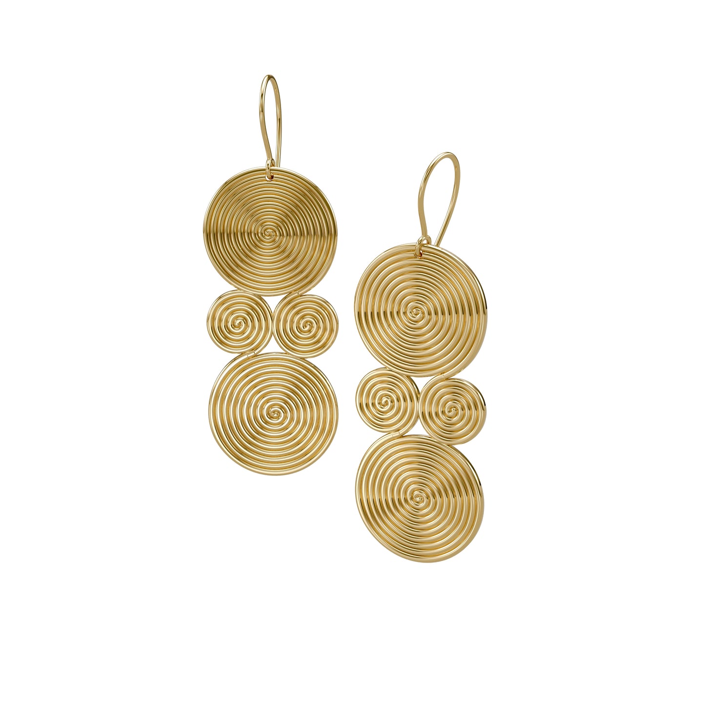 Four Swirl Earring