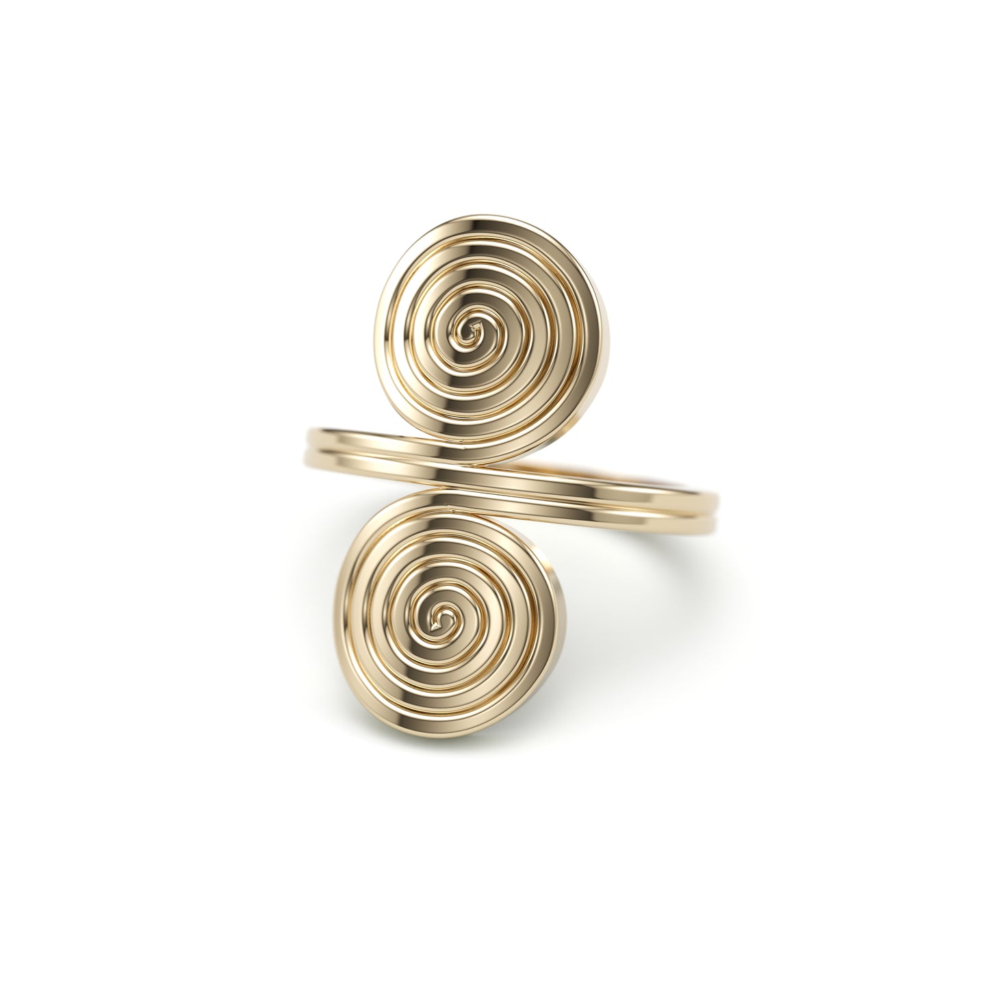 Classic Double Swirl Ring