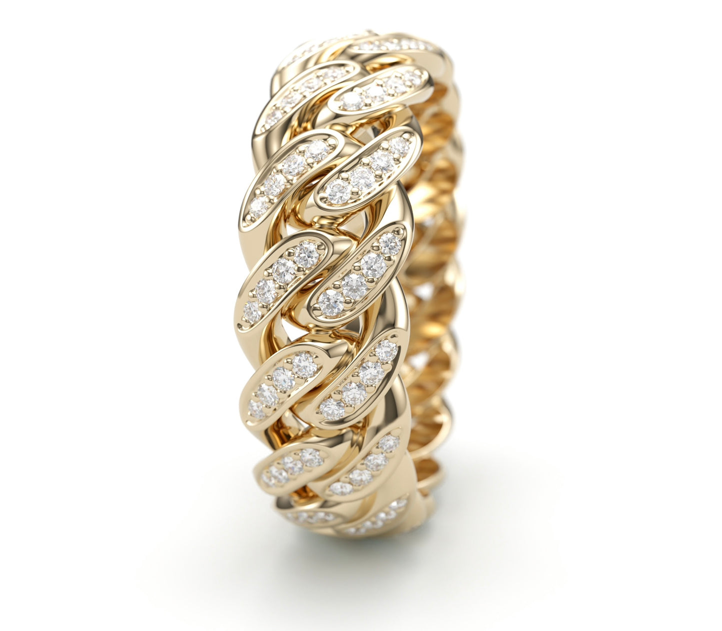Cuban Eternity Diamond Ring.