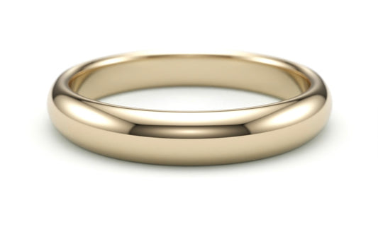 Classic Solid Gold Wedding Band. 4mm