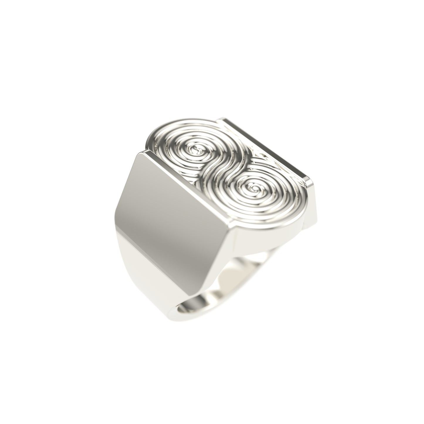 Double Swirl Ring