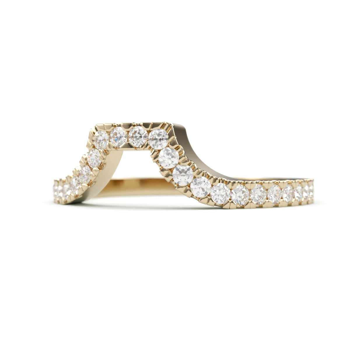 Royal Pave Diamond Wedding Band. 1.8 mm