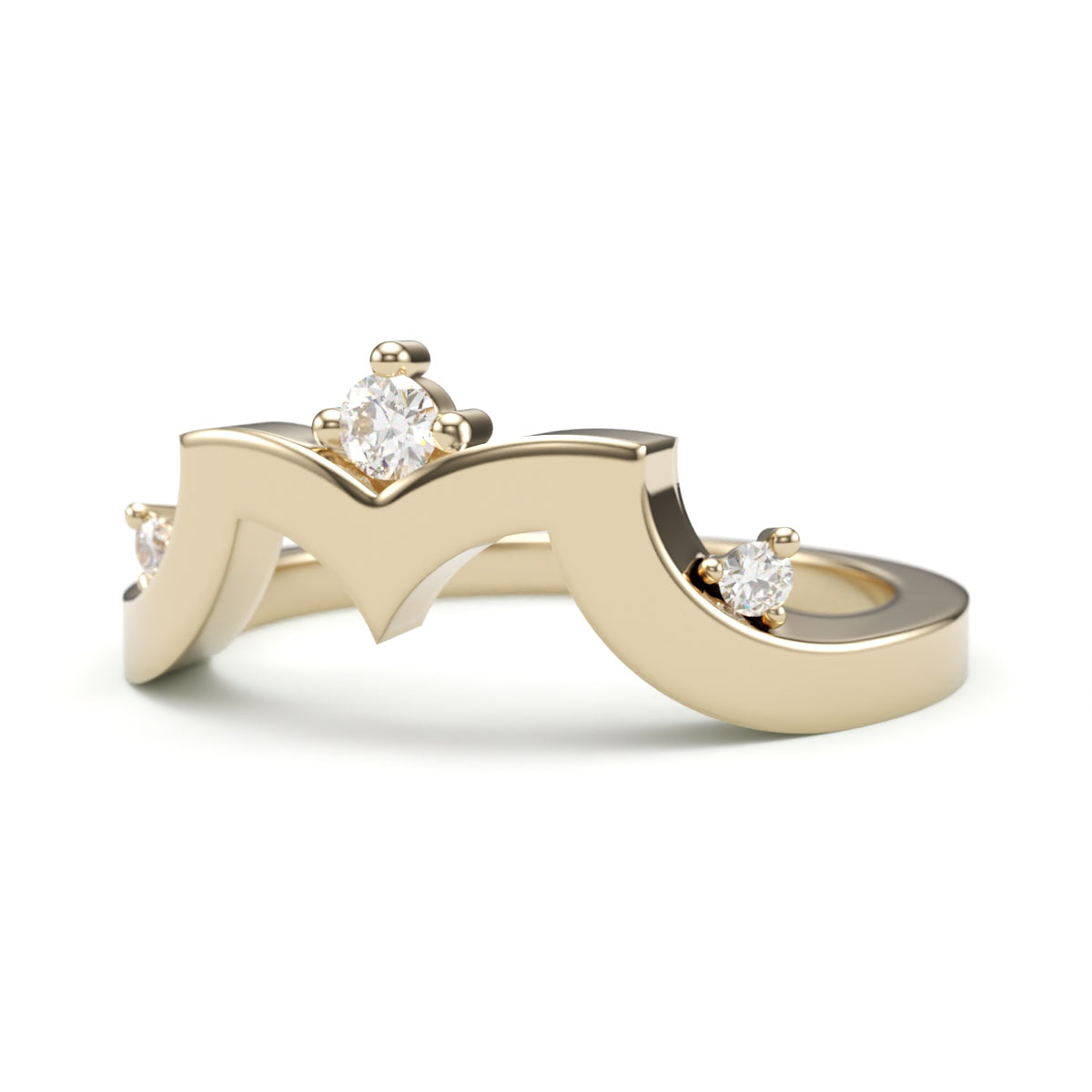 M Tiara Diamond Top Wedding Band. 1.8 mm