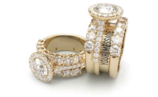 Personal Message Ring Round Halo