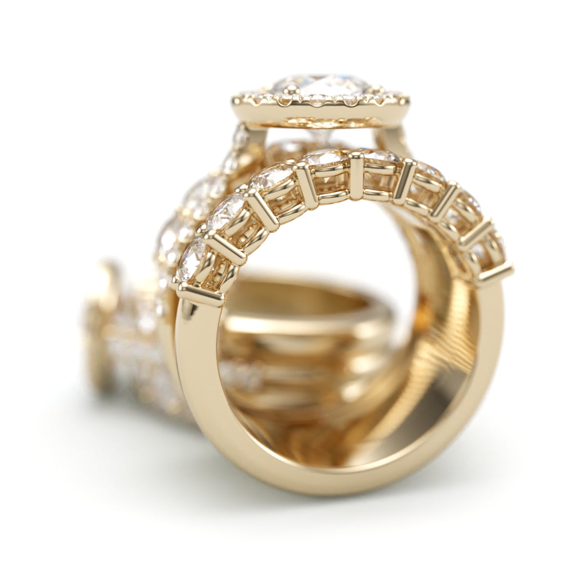 Personal Message Ring Round Halo
