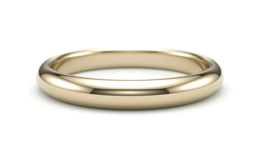 Classic Solid Gold Wedding Band. 3mm