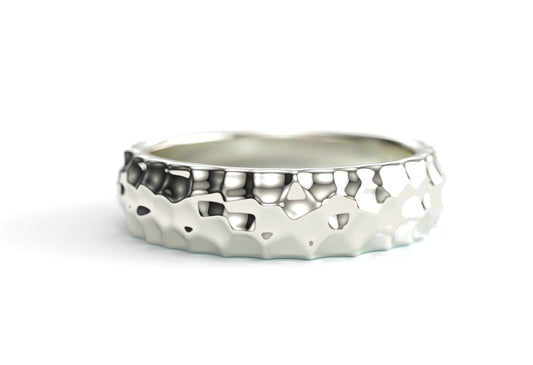 High Hammered Ring