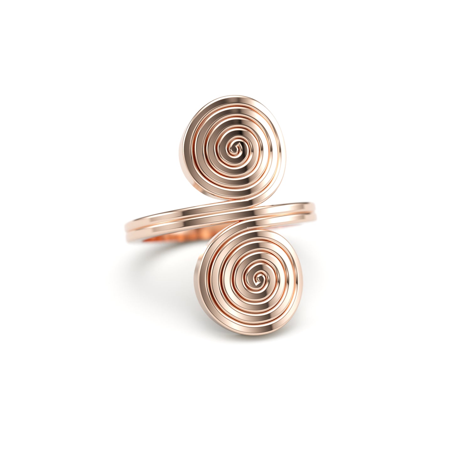 Classic Double Swirl Ring