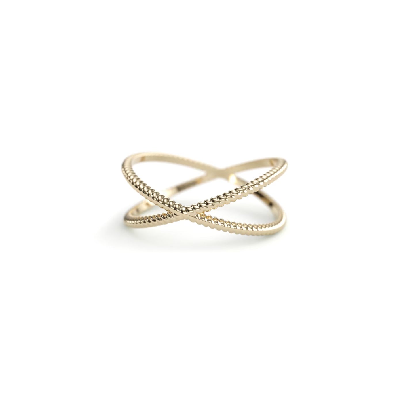 Criss Cross Rope Stack Ring