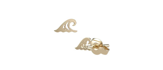 Wave Silhouette Studs