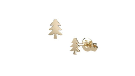 Pine Tree Silhouettes Studs