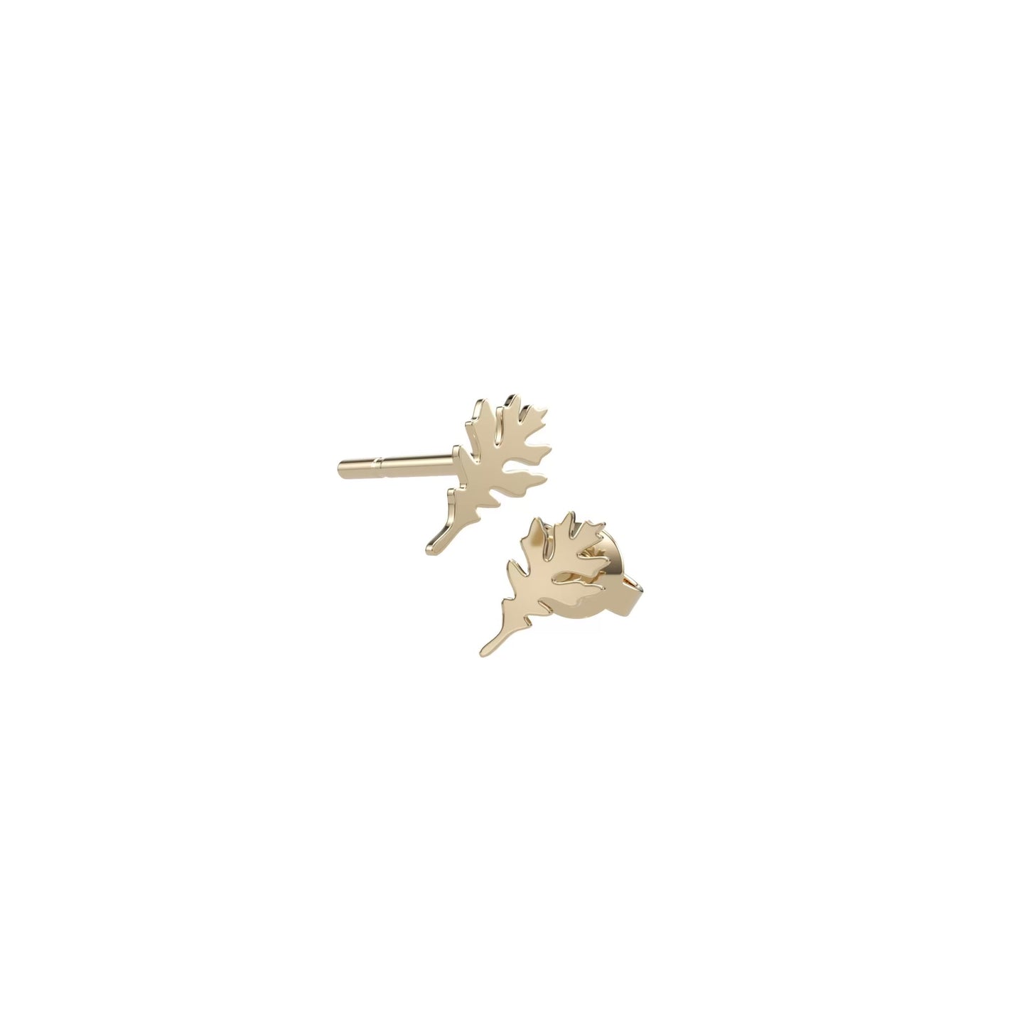 Autumn Leaf Silhouette Studs