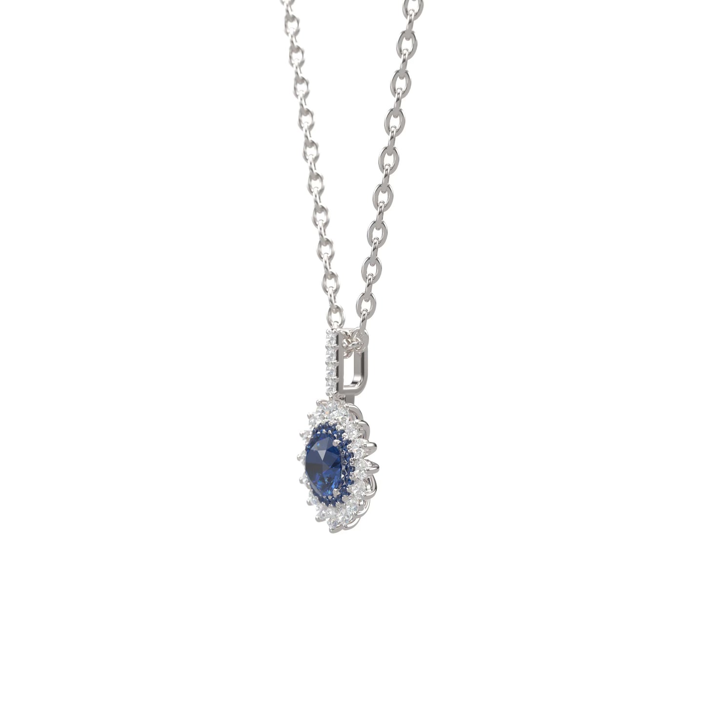 Sapphire and Diamond Necklace