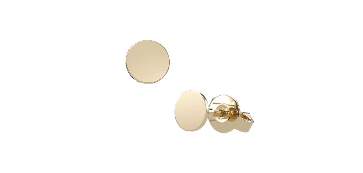 Round Silhouette Studs