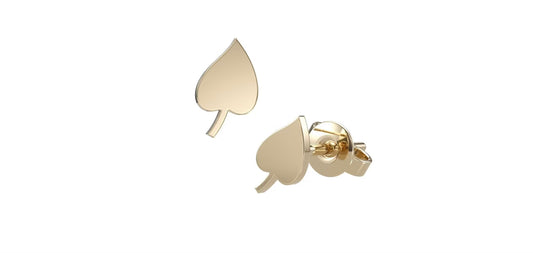 Love Leaf Silhouettes Studs