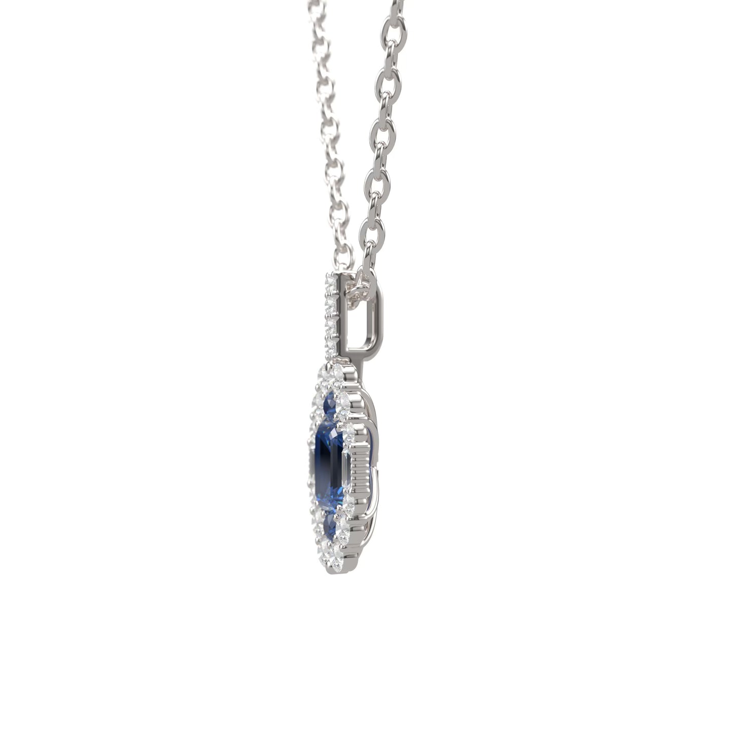 Sapphire and Diamond Necklace