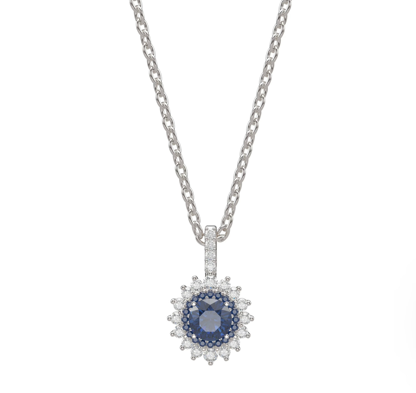 Sapphire and Diamond Necklace